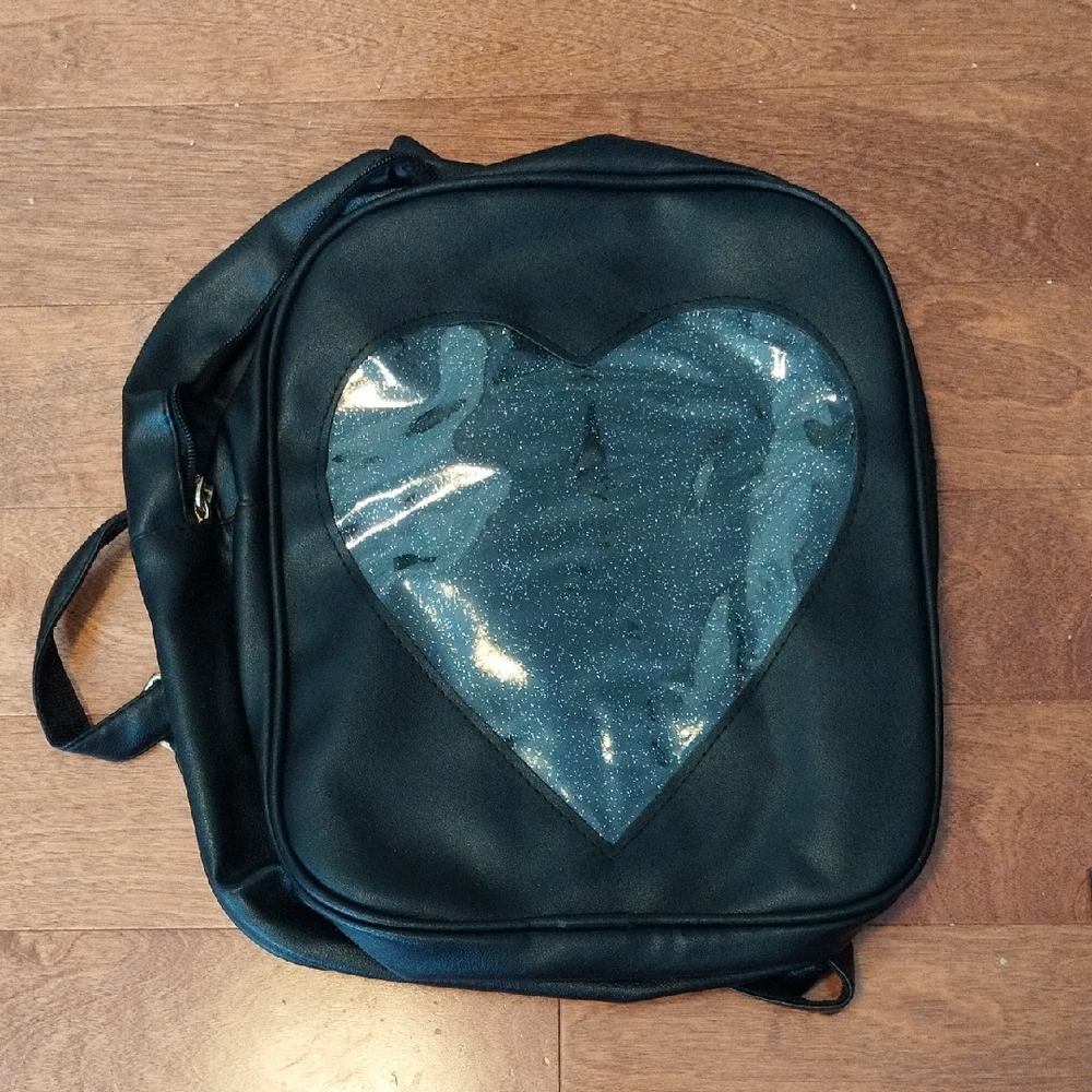 Small Backpack Holographic Heart